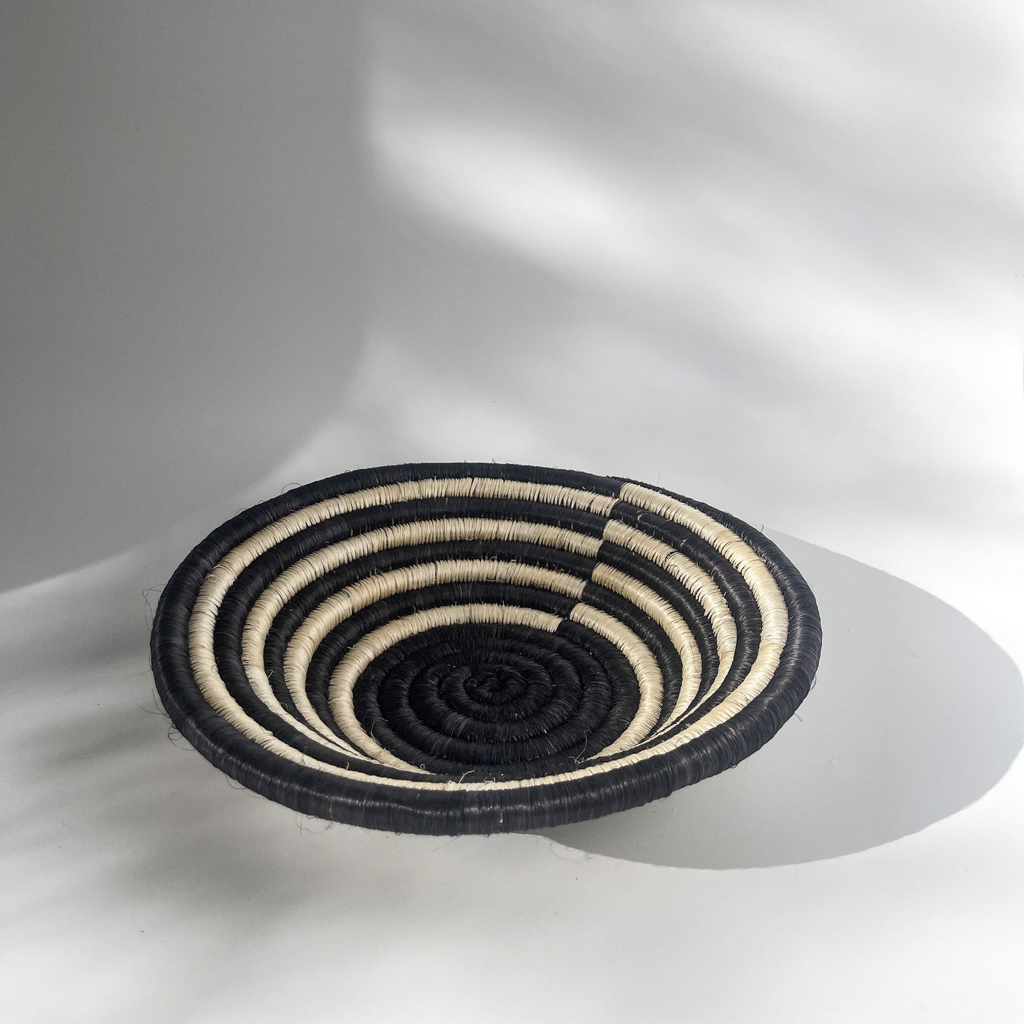 two-tone fique basket wall display