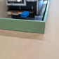 float hand-finished custom mirror - sage green