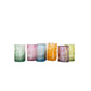 rainbow recycled handblown shot glasses | set of 6