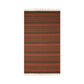 earth handwoven rug | red/brown