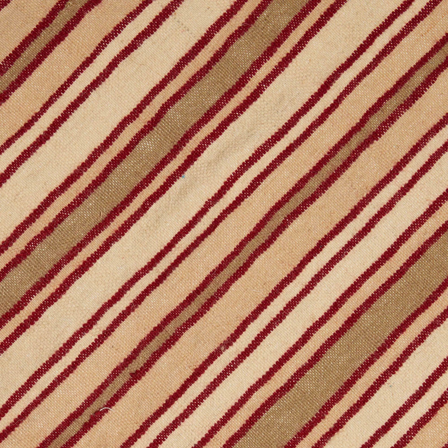 red stripe handwoven rug | red/cream/grey