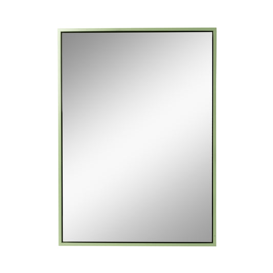 float hand-finished custom mirror - sage green