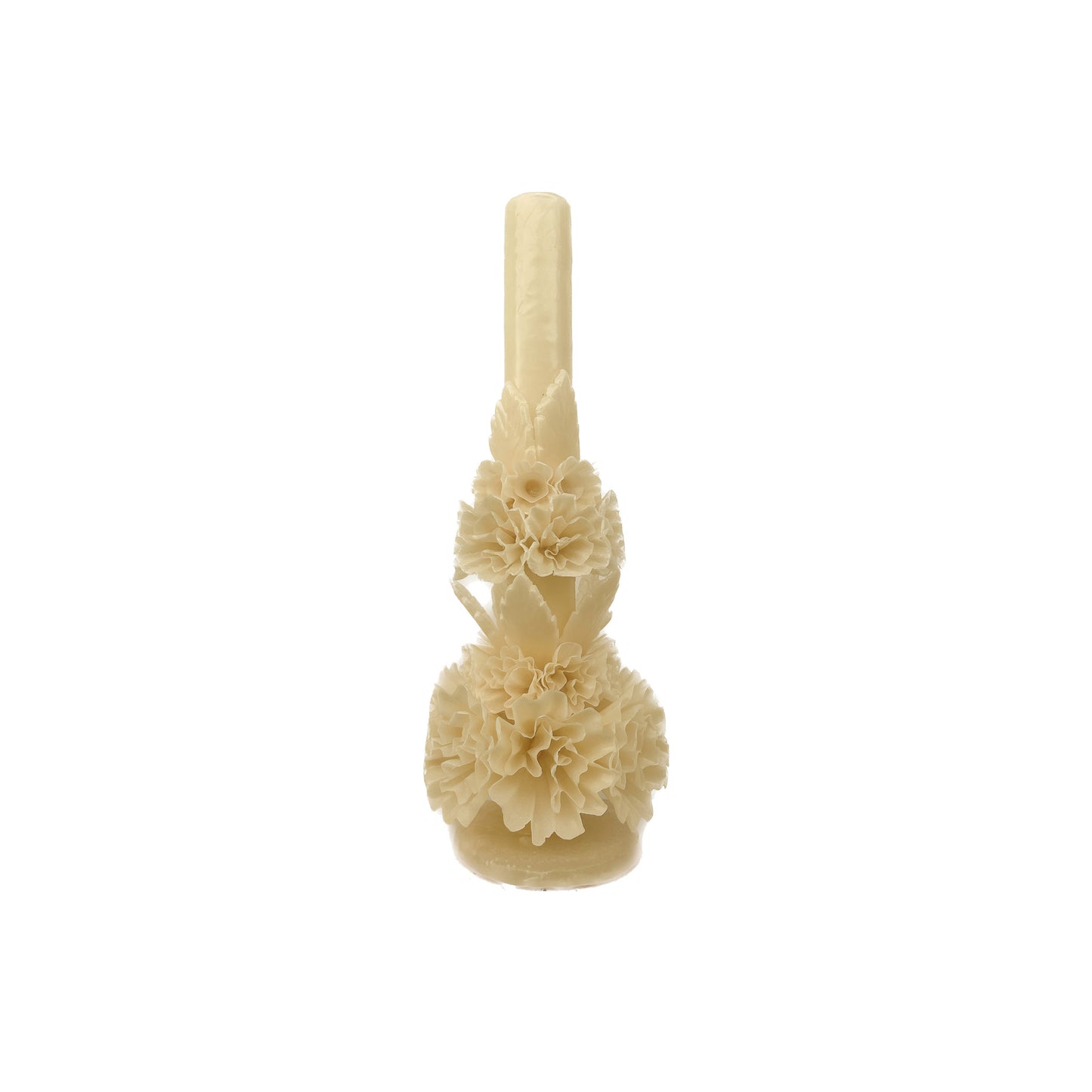 statement handpoured floral beeswax candle