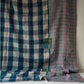 reversible vintage kantha throw | blue/pink