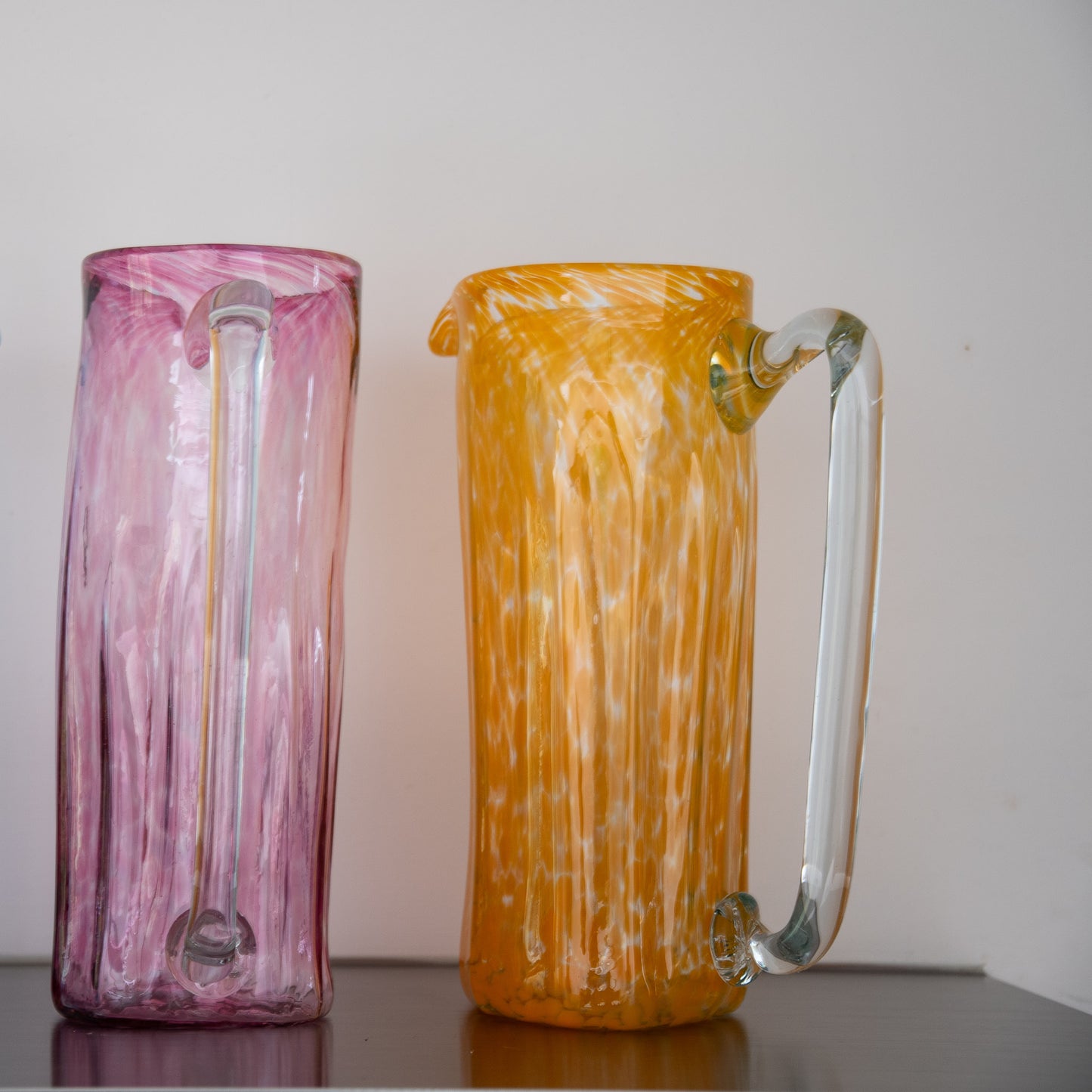 juicy handblown pitcher jug | flame