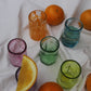 rainbow recycled handblown shot glasses | set of 6